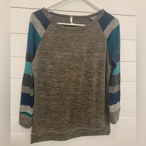Woman’s Long Sleeve Striped Shirt